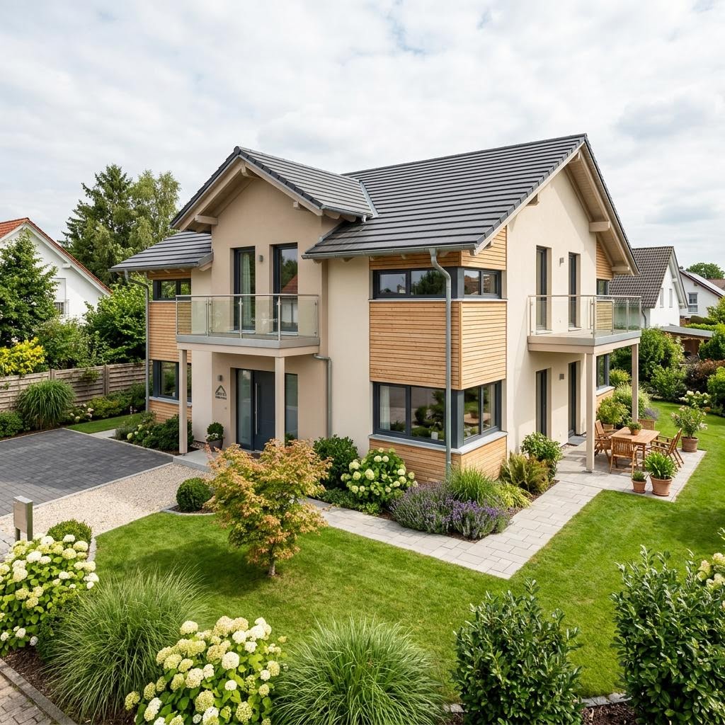 Mehrgenerationenhaus Generation 165 von Albert Haus — Holztafelbau mit 165 m²