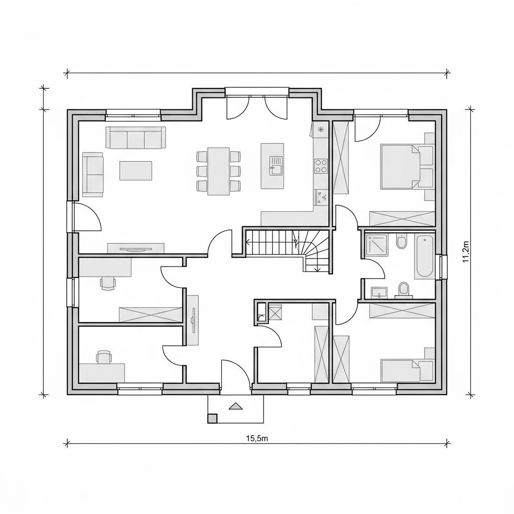 Grundriss Home 4 von allkauf haus — 142 m², 5 Zimmer