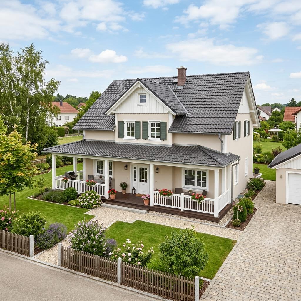 Landhaus Vermont 158 von Bostonhaus — Fertighaus im US-Stil mit Satteldach und 158 m²