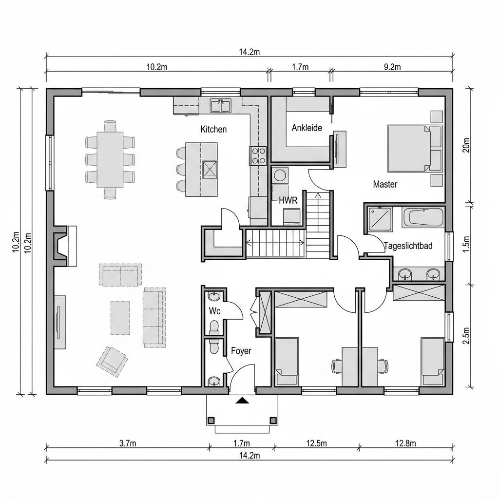 Grundriss Savannah 145 von Bostonhaus — 145 m², 4 Zimmer