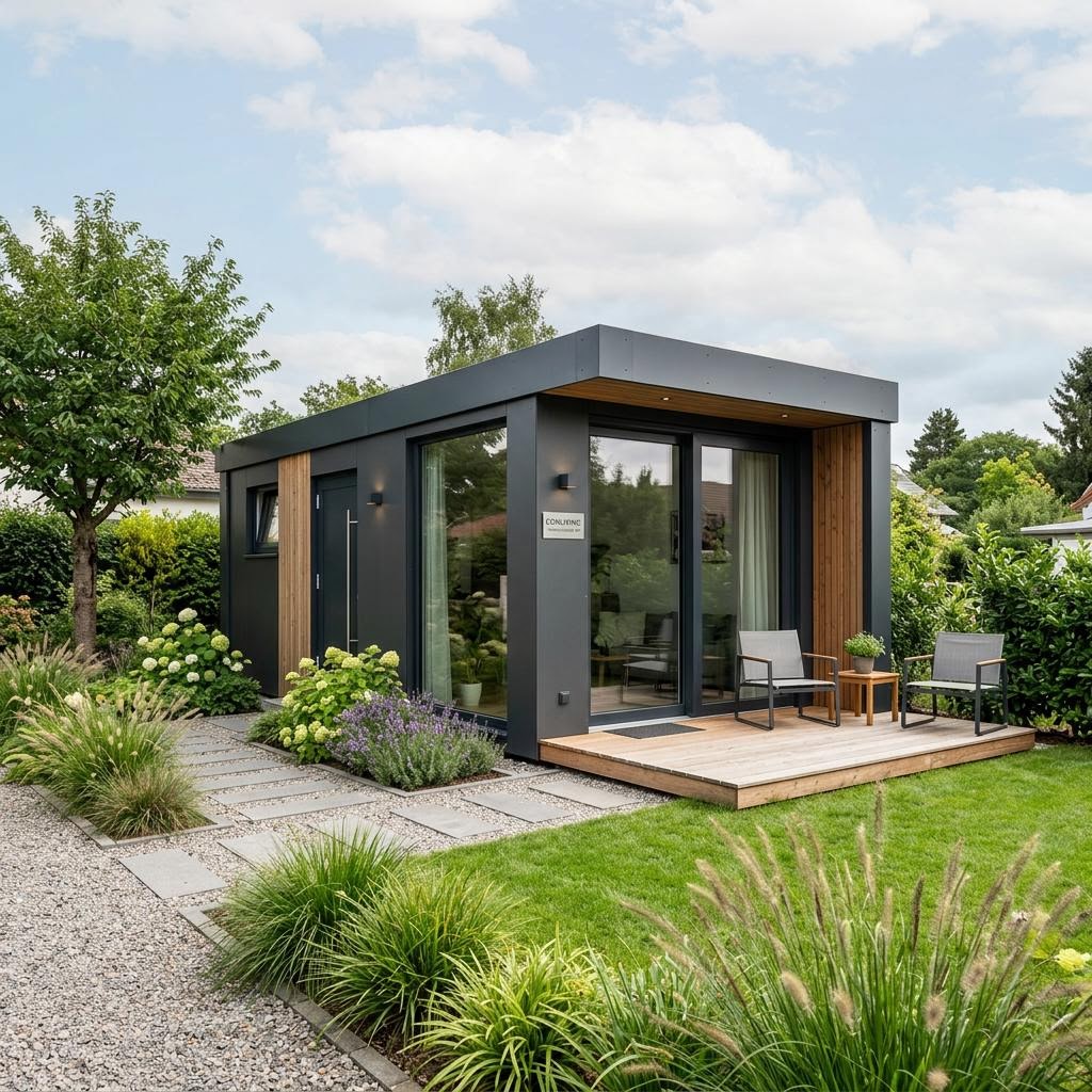 Containerhaus Wohncontainer W4 von Conliving — Modulbau mit 18 m²