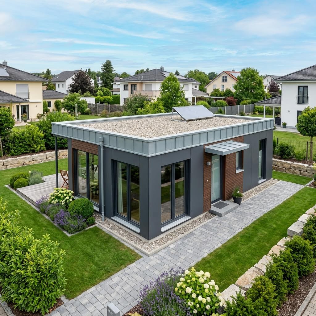 Modulhaus Modulhaus Urban 72 von Containerwerk — Flachdach, 72 m²