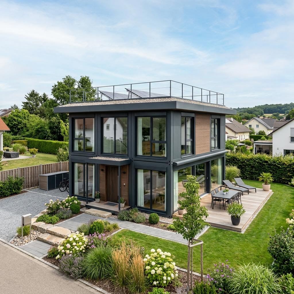 Containerhaus Raummodul Wohnen Family von Containerwerk — Modulbau mit 90 m²