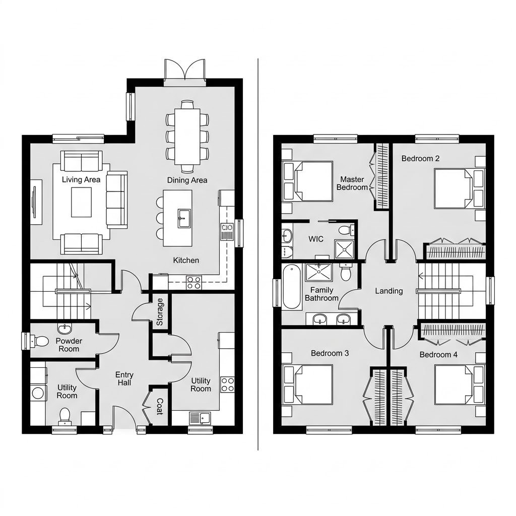 Grundriss EVOLUTION 143 V5 von Bien-Zenker — 146 m², 5 Zimmer
