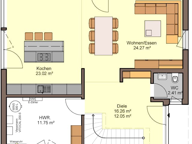 Grundriss Belando mit Preis – 150 m² Einfamilienhaus