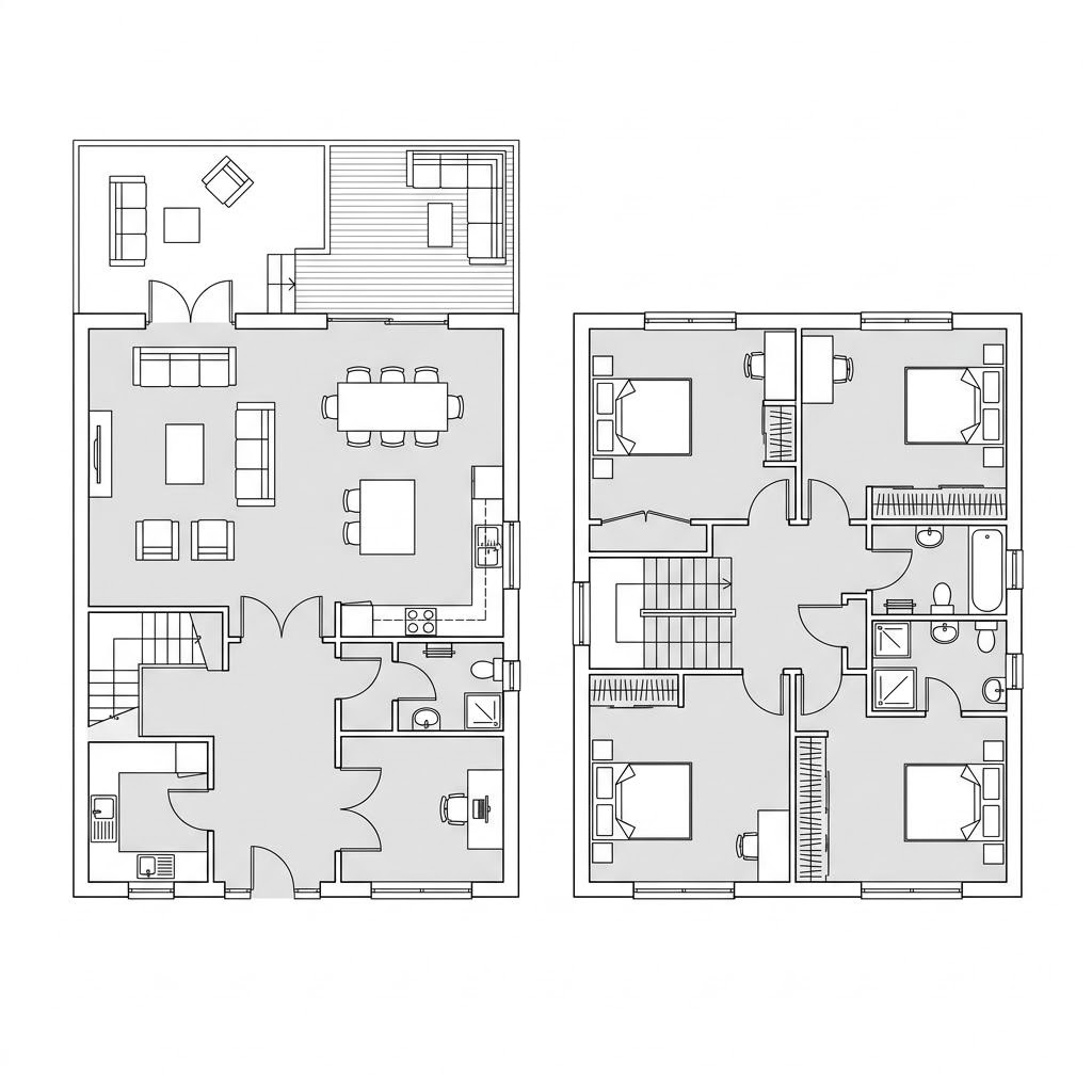 Grundriss Classic 196 von Danwood — 196 m², 5 Zimmer