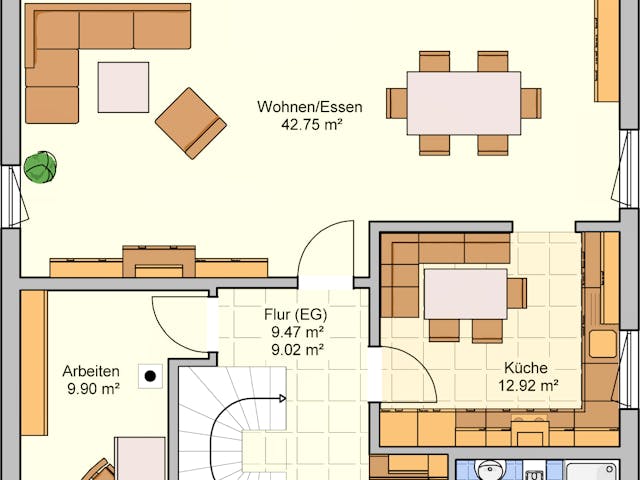 Grundriss Neunkhausen mit Preis – 133 m² Einfamilienhaus
