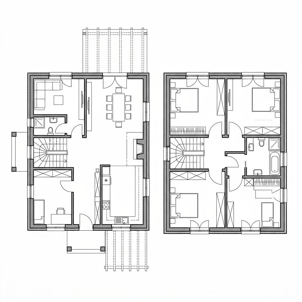 Grundriss Landhaus Classic von Wagener Systemhausbau — 140 m², 5 Zimmer