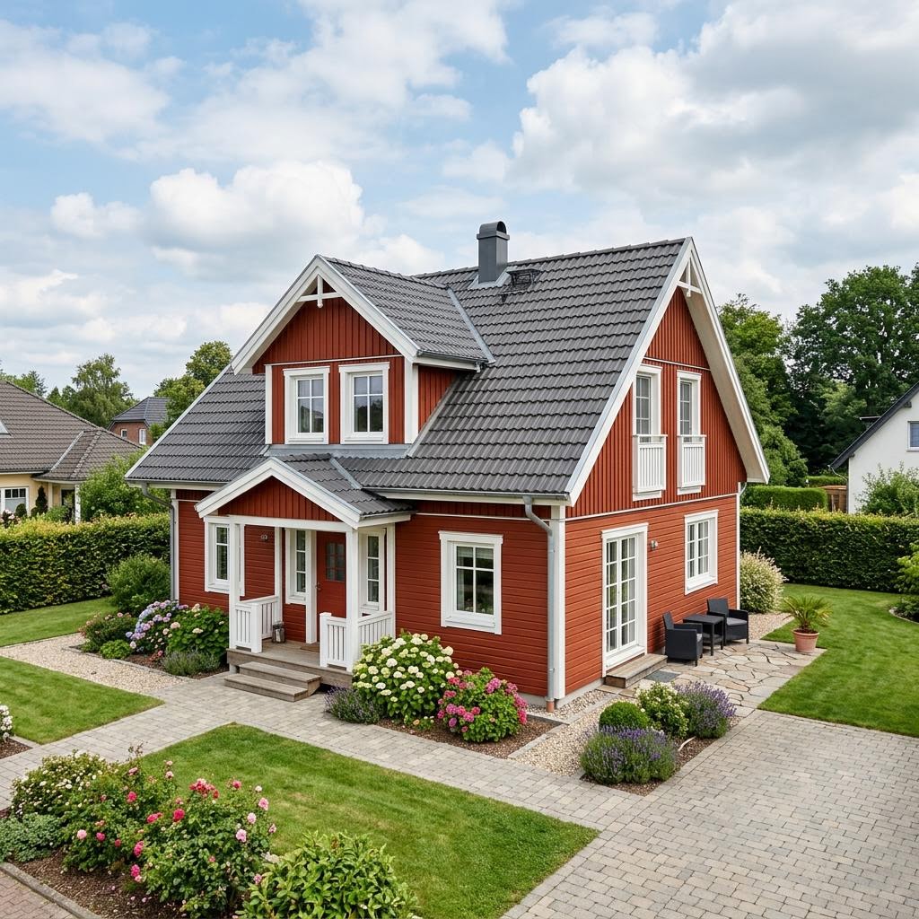 Schwedenhaus Linköping 144 von Eksjöhus — Holzhaus mit Satteldach und 144 m²