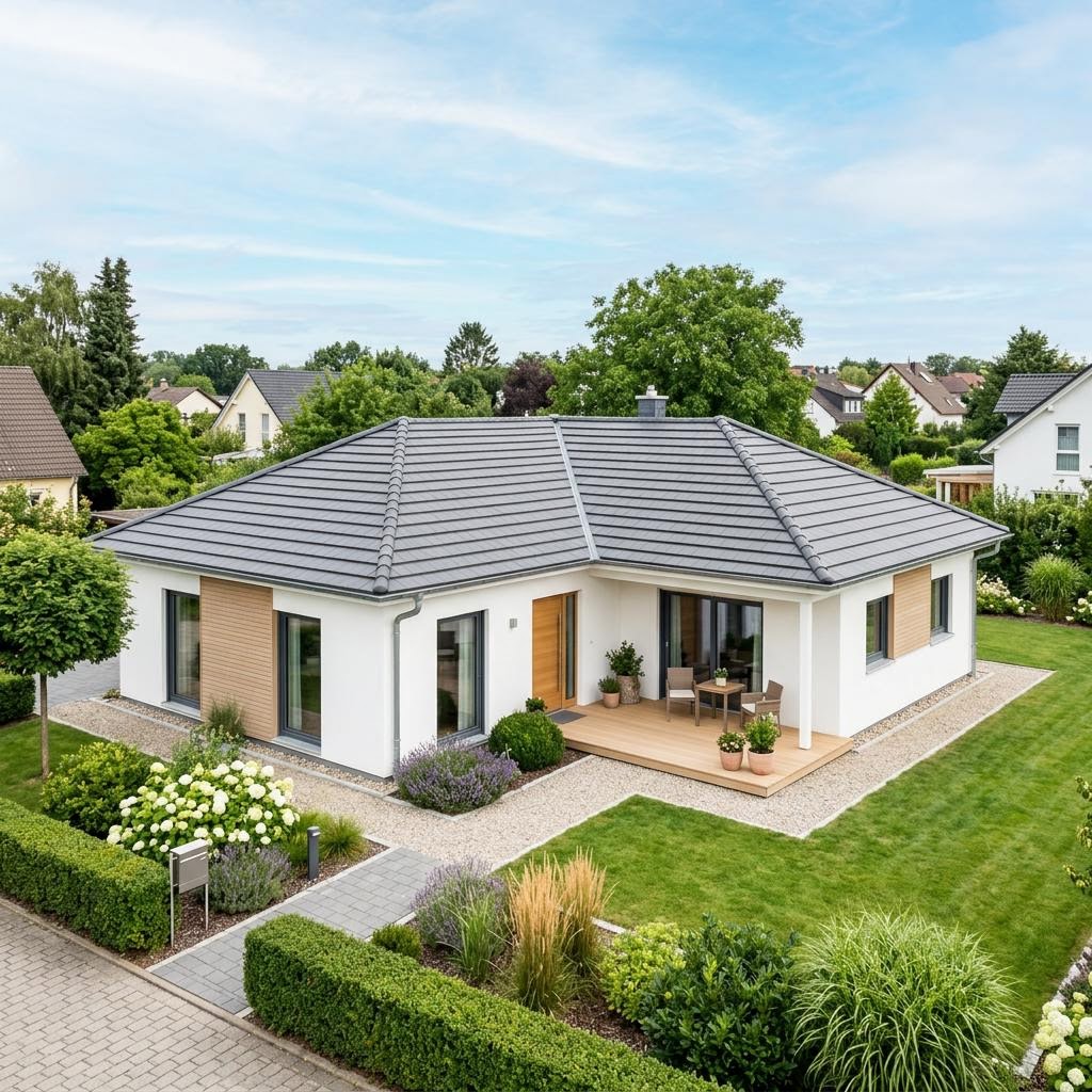 Bungalow Bungalow Walm 108 von ELK Haus mit Walmdach — 108 m²