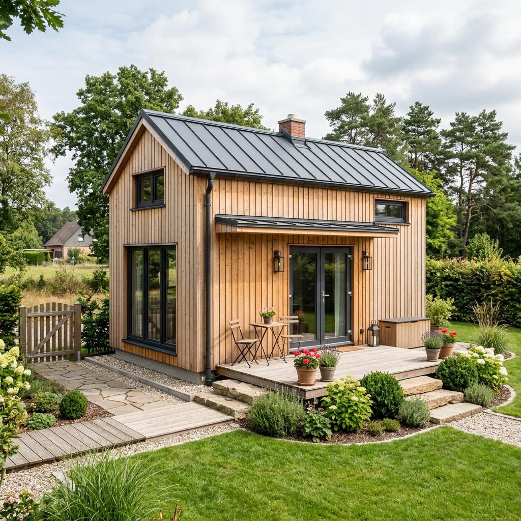 Tiny House Lund 30 von Fjorborg Häuser — Holzmodulbau mit 30 m²