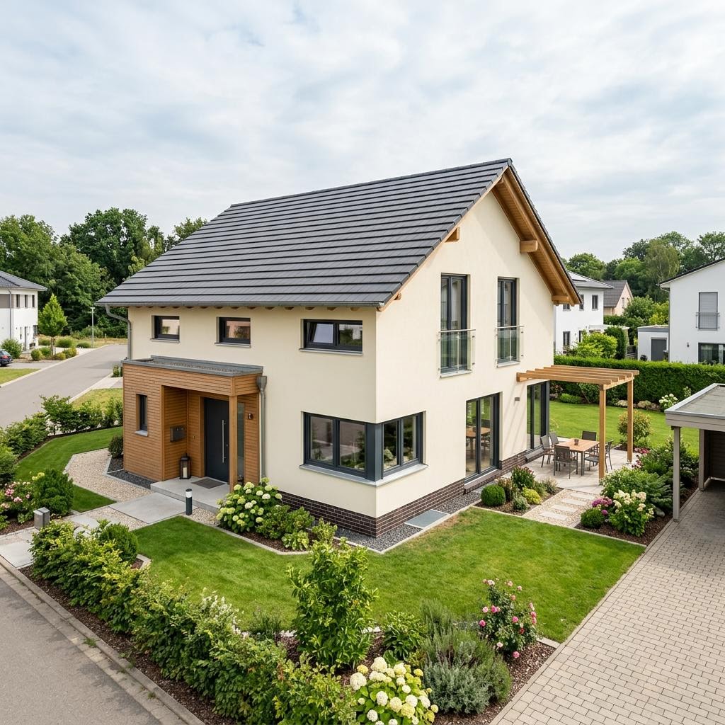Einfamilienhaus Birkholz 136 von GUSSEK HAUS — Holztafelbau mit 136 m²