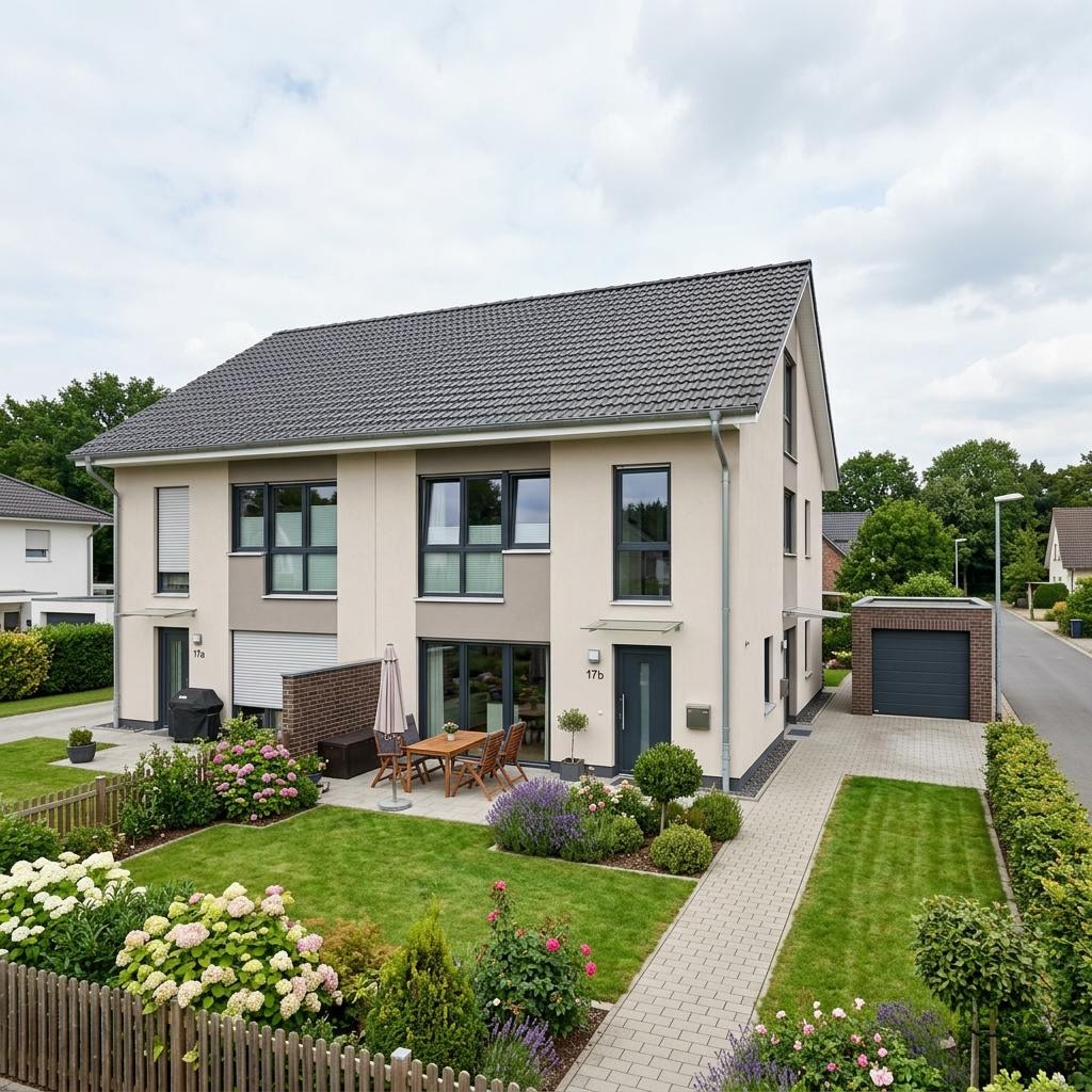 Doppelhaus Doppelhaus Bravos von Heinz von Heiden — Massivhaus mit 128 m²