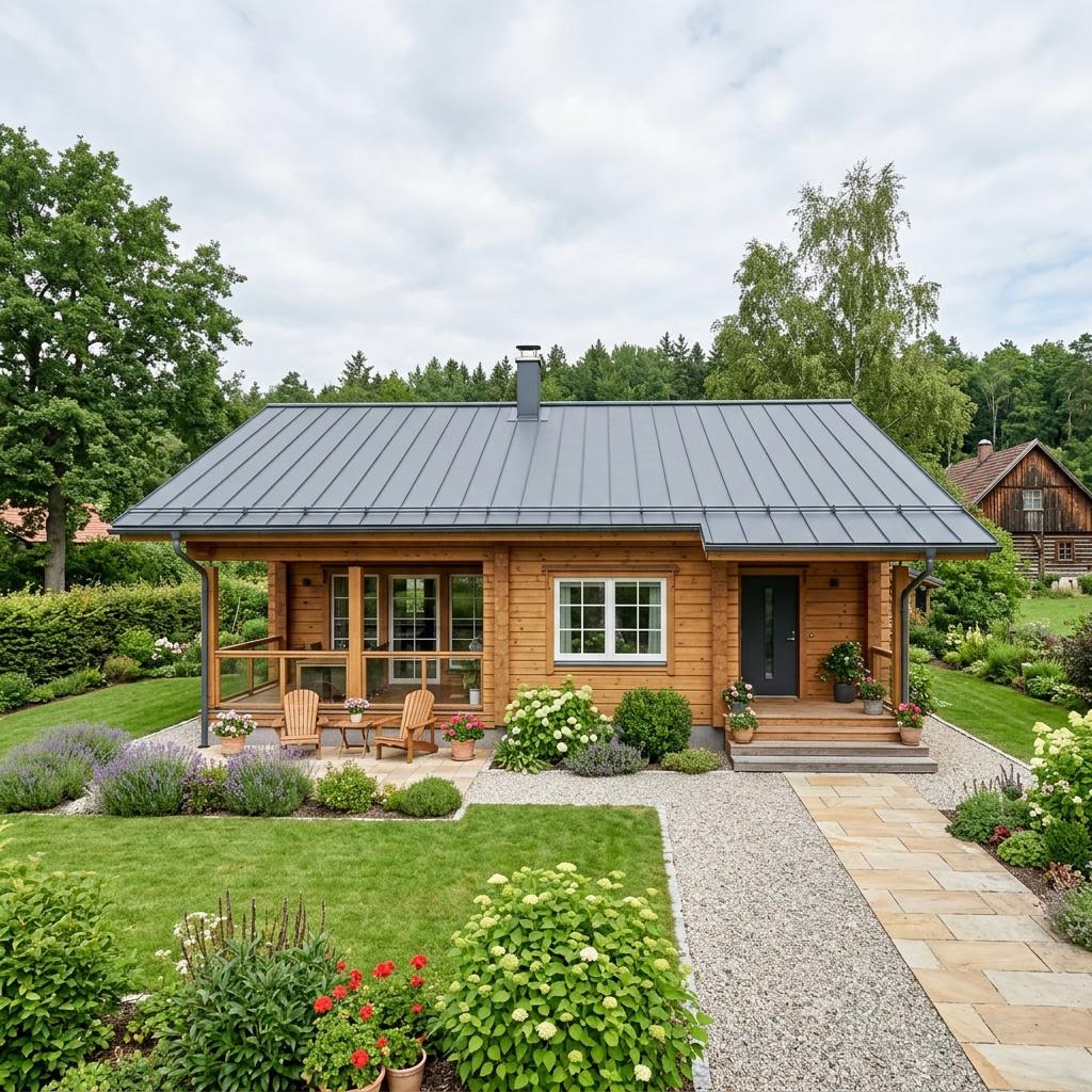Blockhaus Lumi 96 von Honka — finnischer Massivholz-Blockbau mit 96 m²