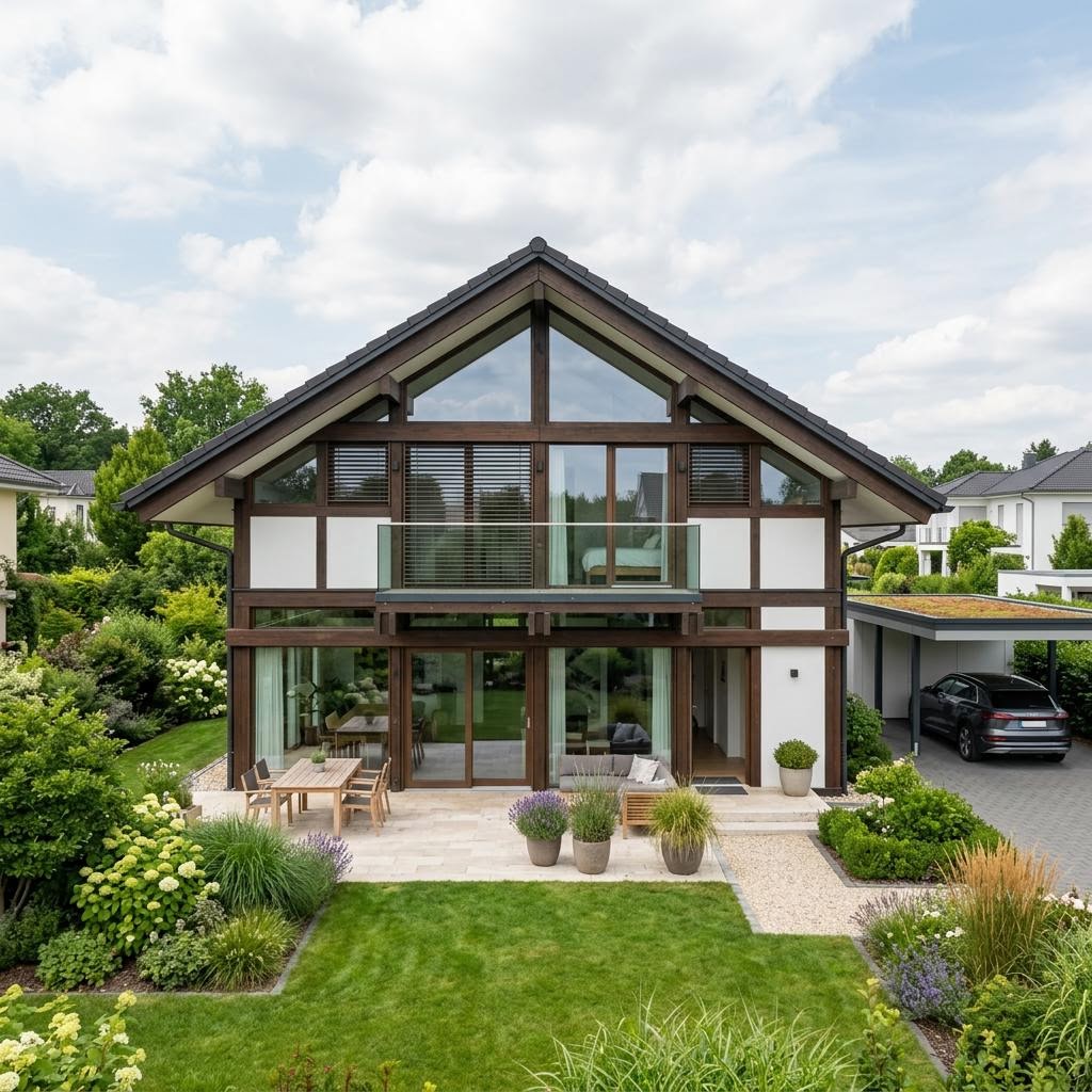 Luxusvilla & Designerhaus MODUM 8:10 von HUF HAUS — Fachwerk-Konstruktion mit 168 m²