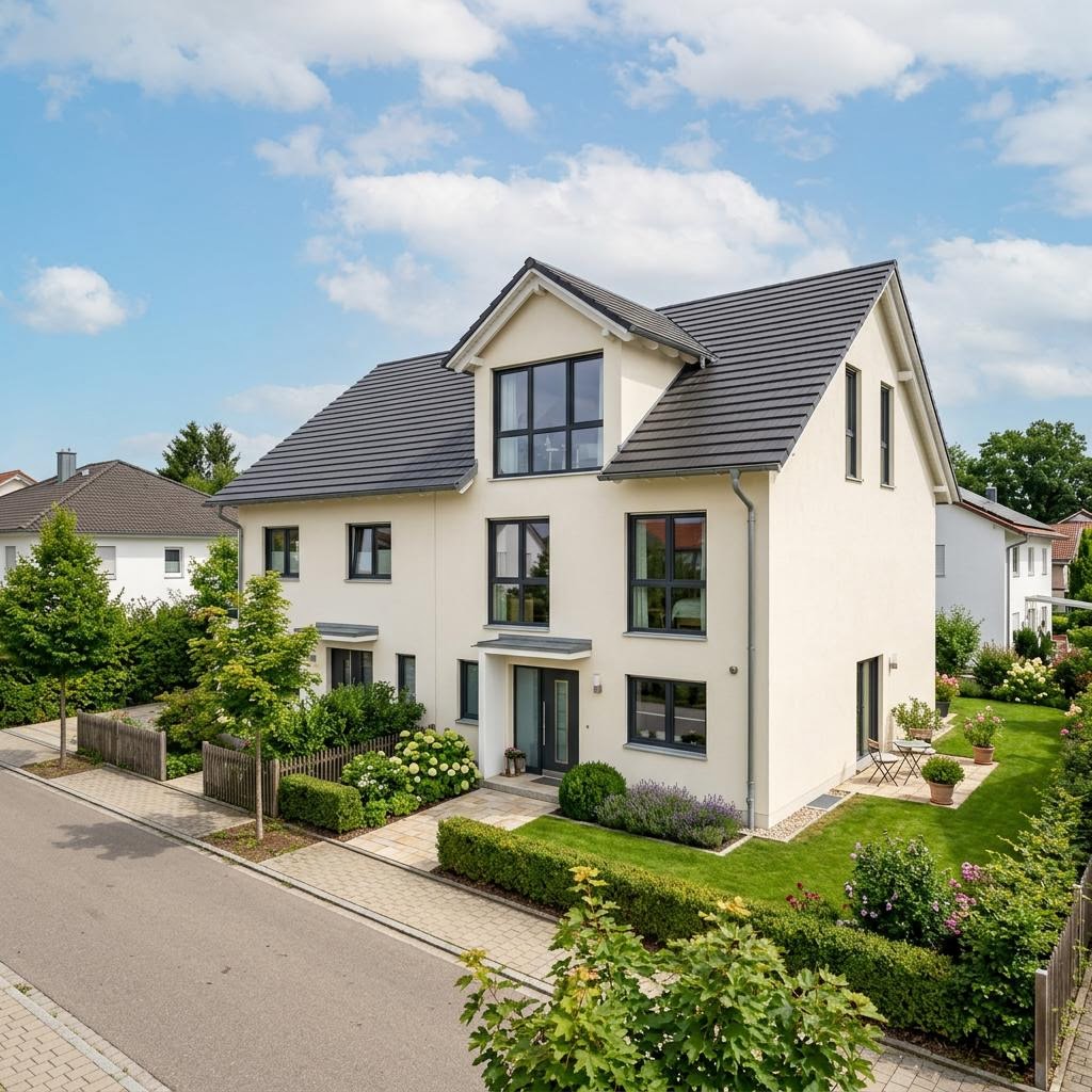 Doppelhaus Doppelhaus Twin 118 von Kern-Haus — Zwerchdach, 118 m²