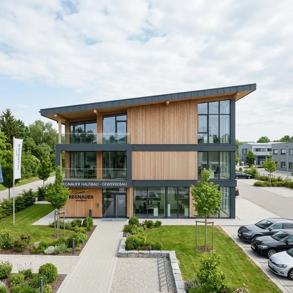 Gewerbe Gewerbebau Kombinierte Nutzung von Regnauer — Holzfertigbau mit 1500 m²