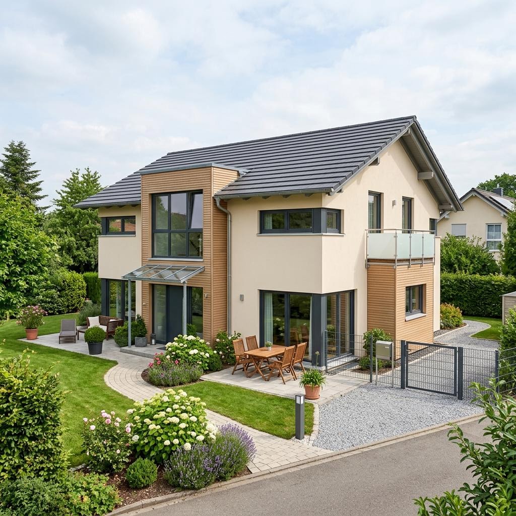Einfamilienhaus Life 158 von RENSCH-HAUS — Holztafelbau mit 164 m²