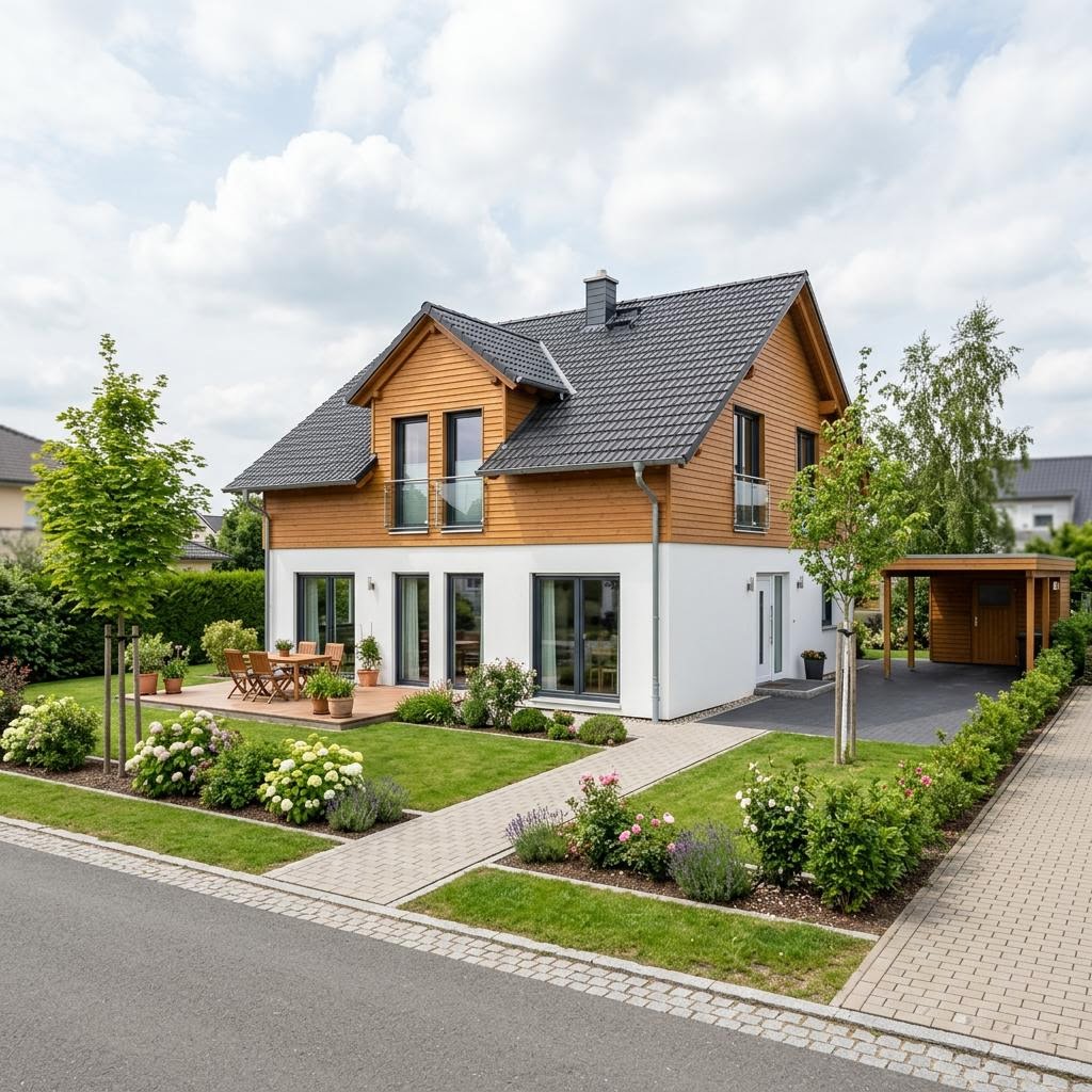 Ausbauhaus SHA 1 von ScanHaus Marlow — Holztafelbau mit 120 m²
