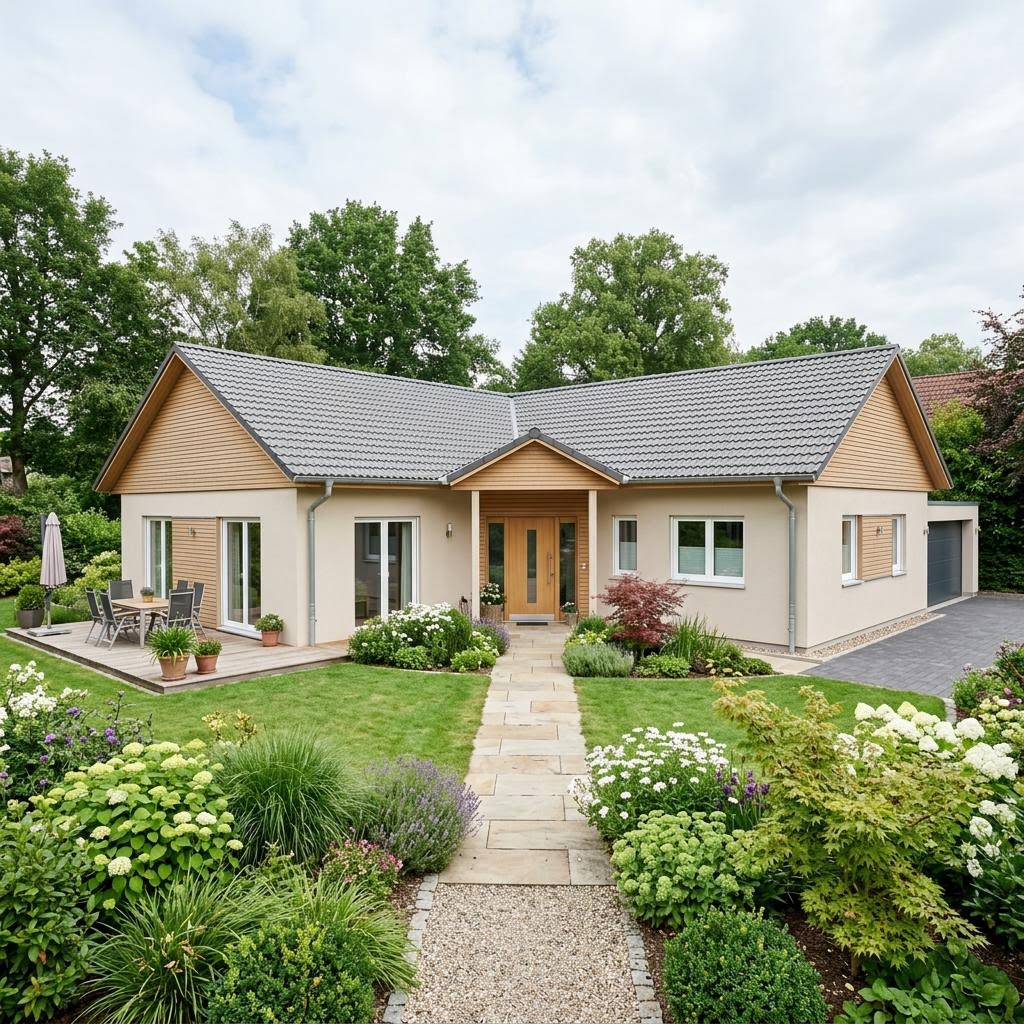 Winkelbungalow Winkelbungalow WB 155 von ScanHaus Marlow — Holztafelbau mit 155 m²