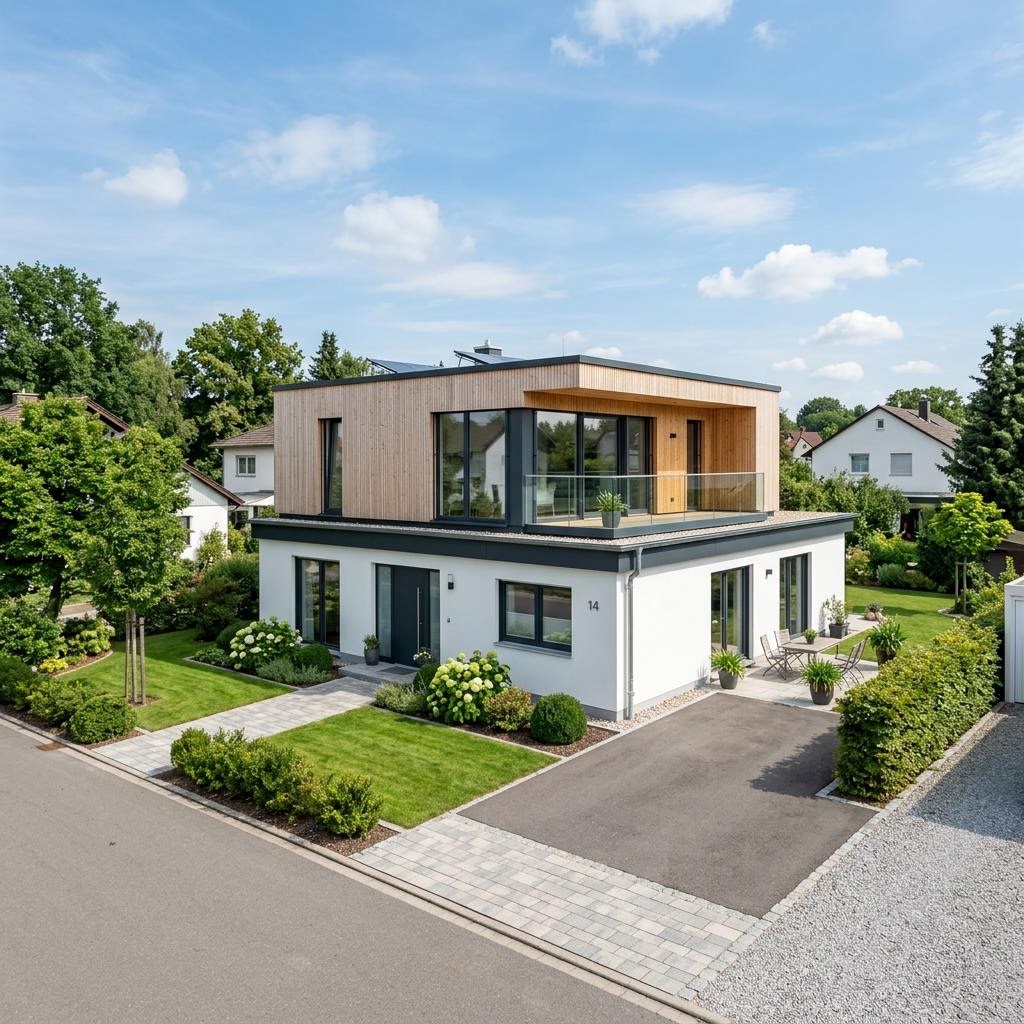 Aufstockungs-Modul FlyingSpace Aufstockung 48 von SchwörerHaus mit Flachdach — Fertighaus-Wohnmodul mit 48 m²