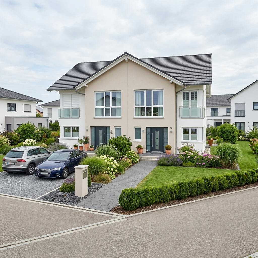 Doppelhaus E 15-146 Doppelhaus von SchwörerHaus — Holztafelbau mit 146 m²