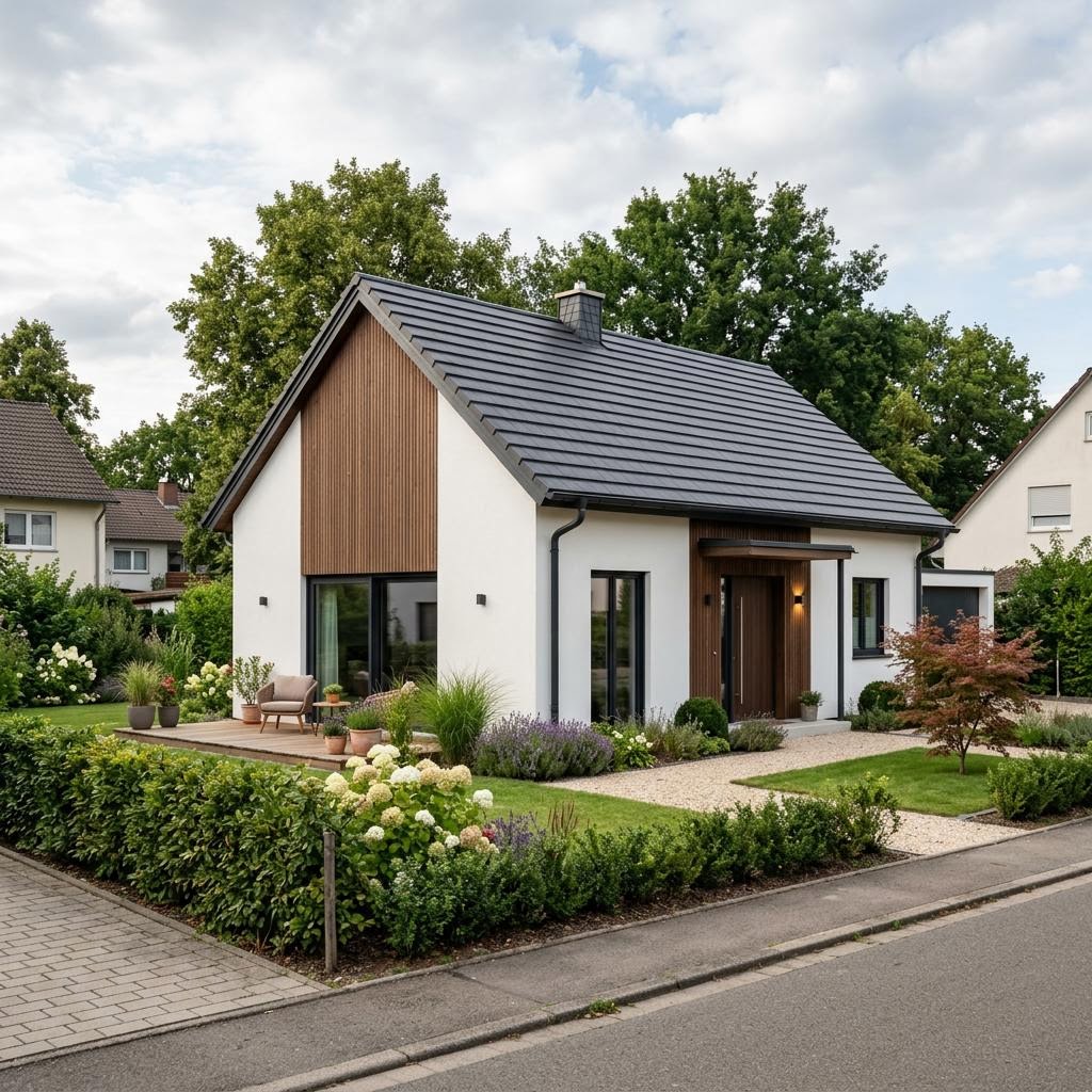 Singlehaus Perfect 86 von Danwood — kompaktes Fertighaus mit Satteldach und 86 m²