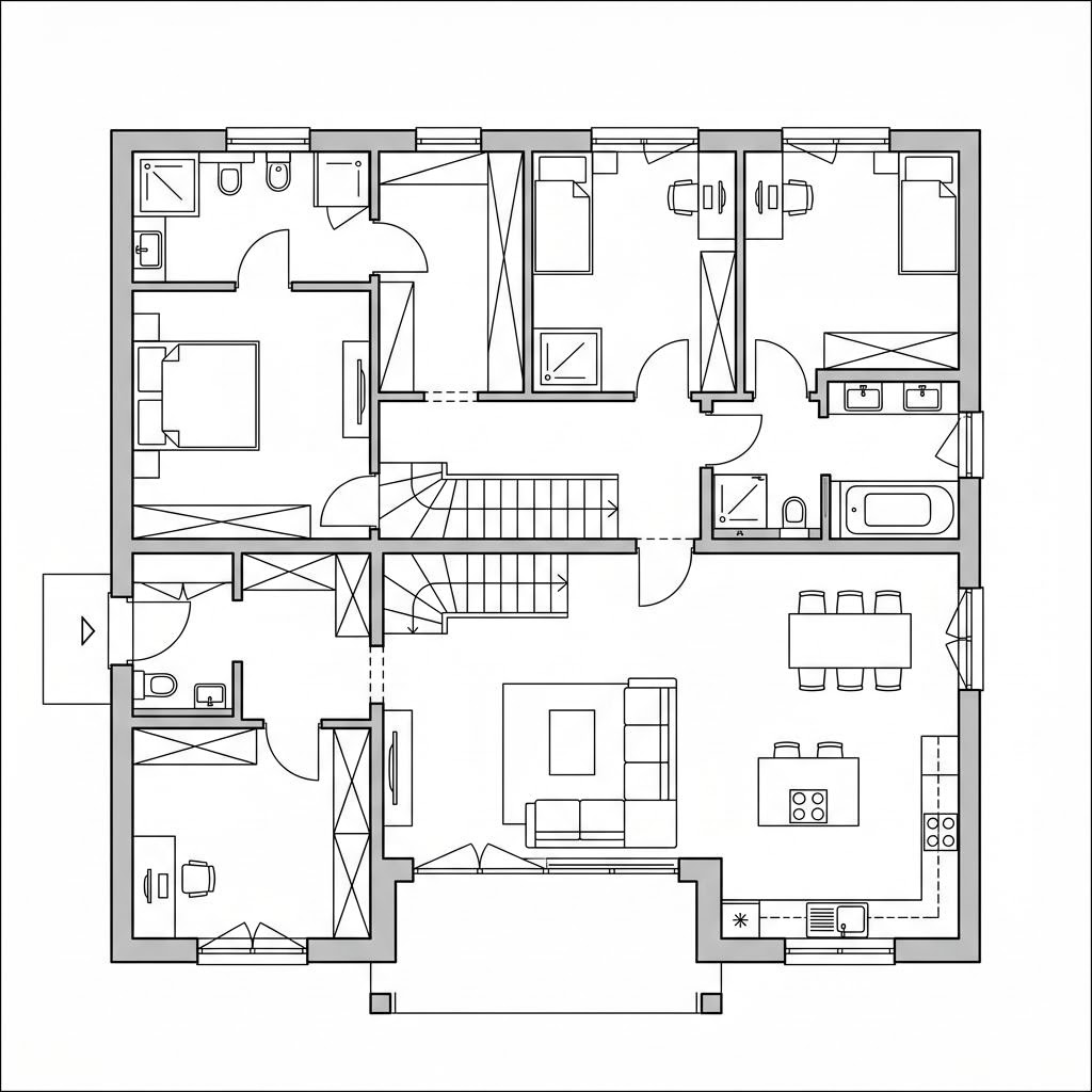 Grundriss CONCEPT-M 154 von Bien-Zenker — 154 m², 5 Zimmer