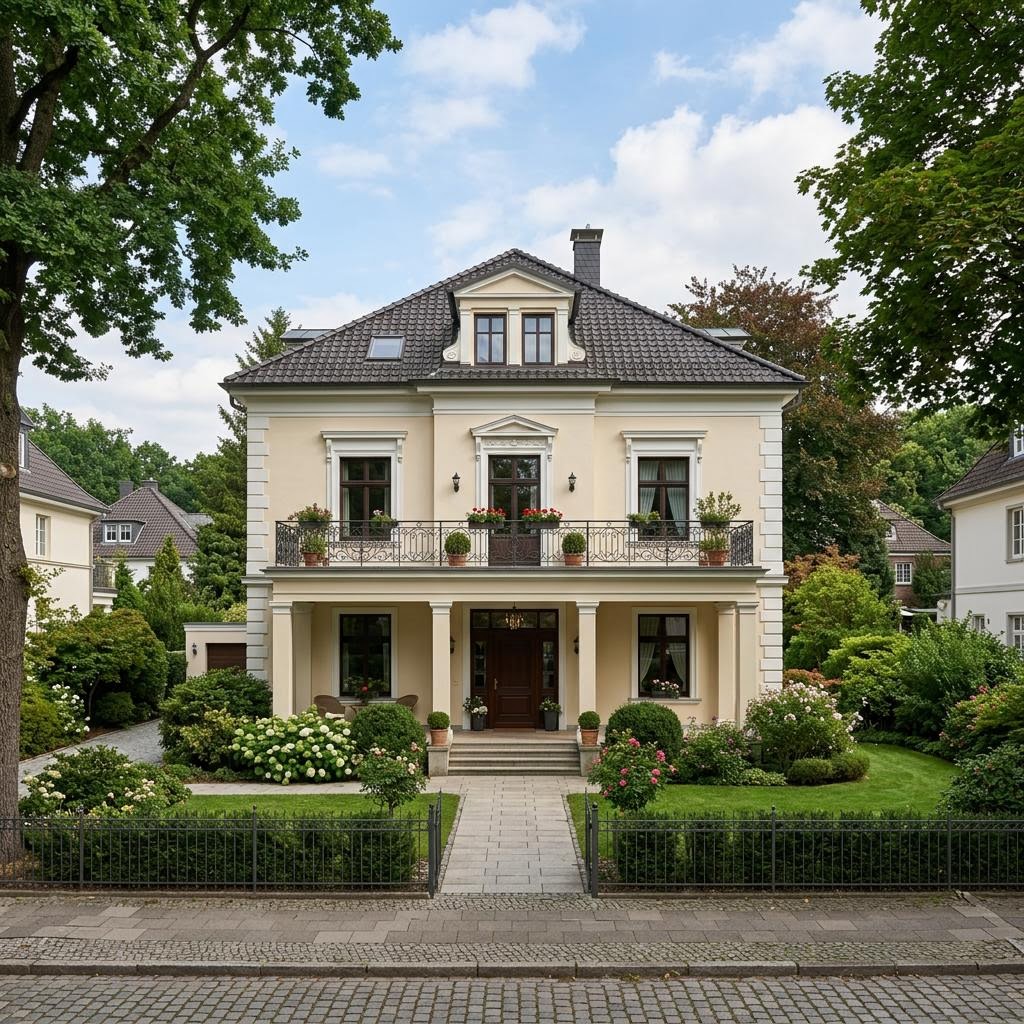 Stadtvilla Centro von Kern-Haus — massive Stadtvilla mit Walmdach, Balkon und 163 m²
