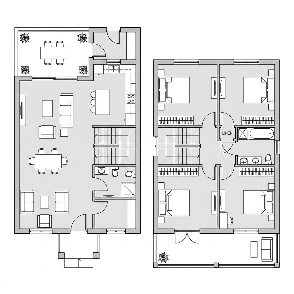 Grundriss Stadtvilla Centro von Kern-Haus — 163 m², 6 Zimmer