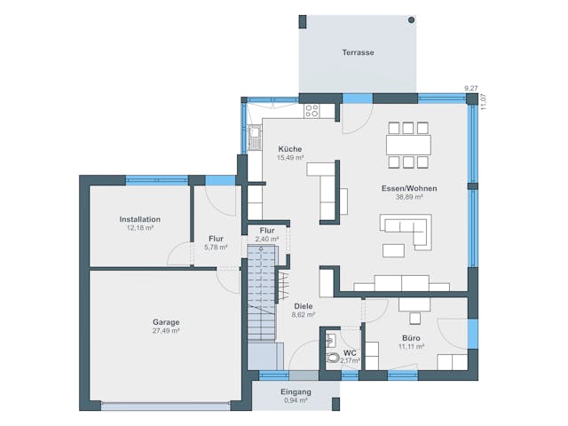 Grundriss Ausstellungshaus Wenden CityLife 700 mit Preis – 178 m² Stadtvilla