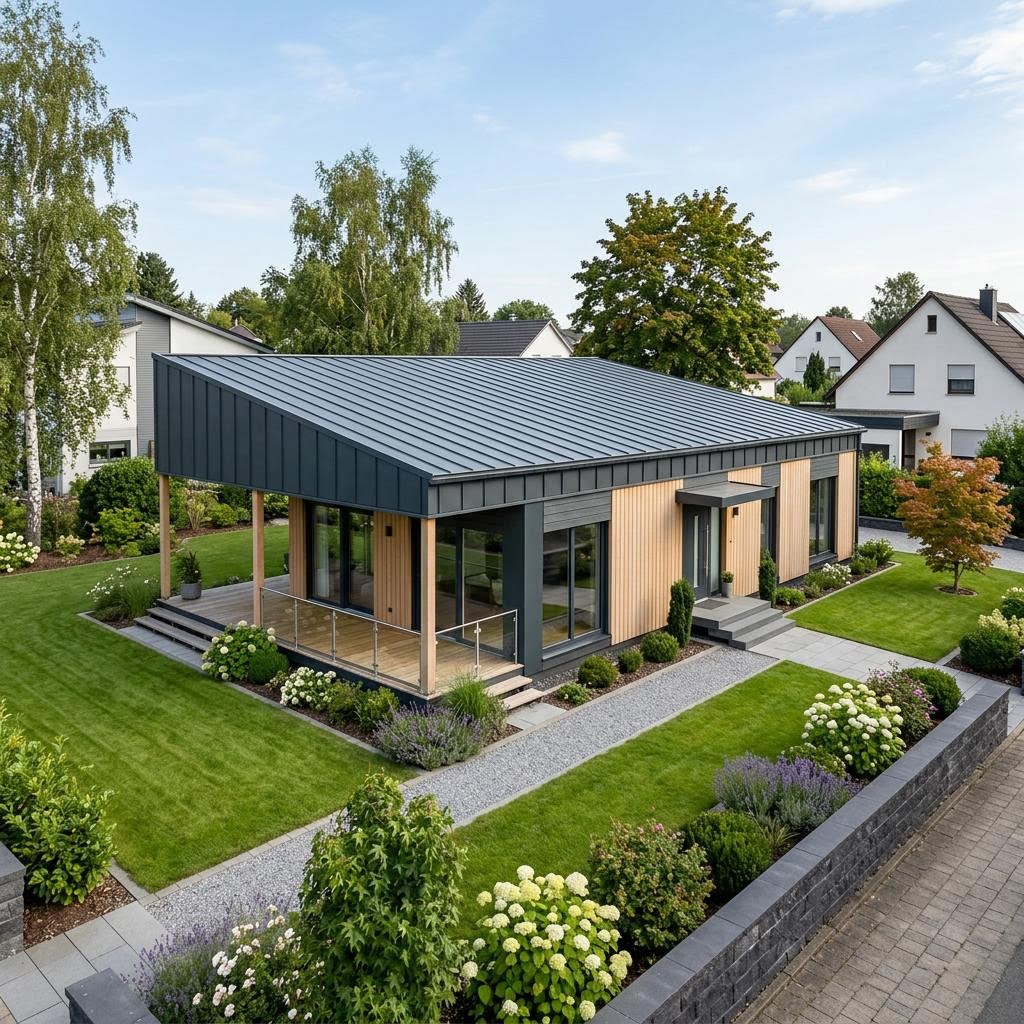 Modulhaus Modulhaus Flex 96 von Vario-Haus - Deutschland — Pultdach, 96 m²