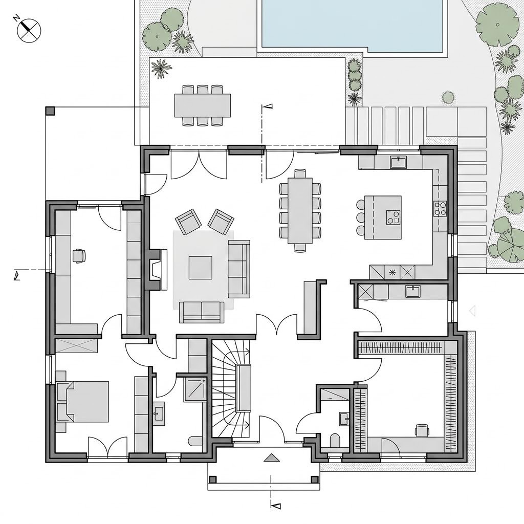 Grundriss generation 5.0 — Haus 500 von WeberHaus — 205 m², 6 Zimmer