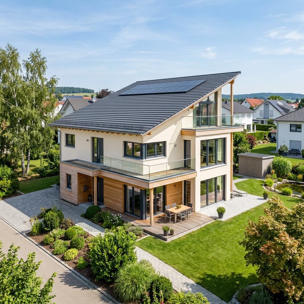 Mehrgenerationenhaus Generation 5.0 250 von WeberHaus — Pultdach, 250 m²
