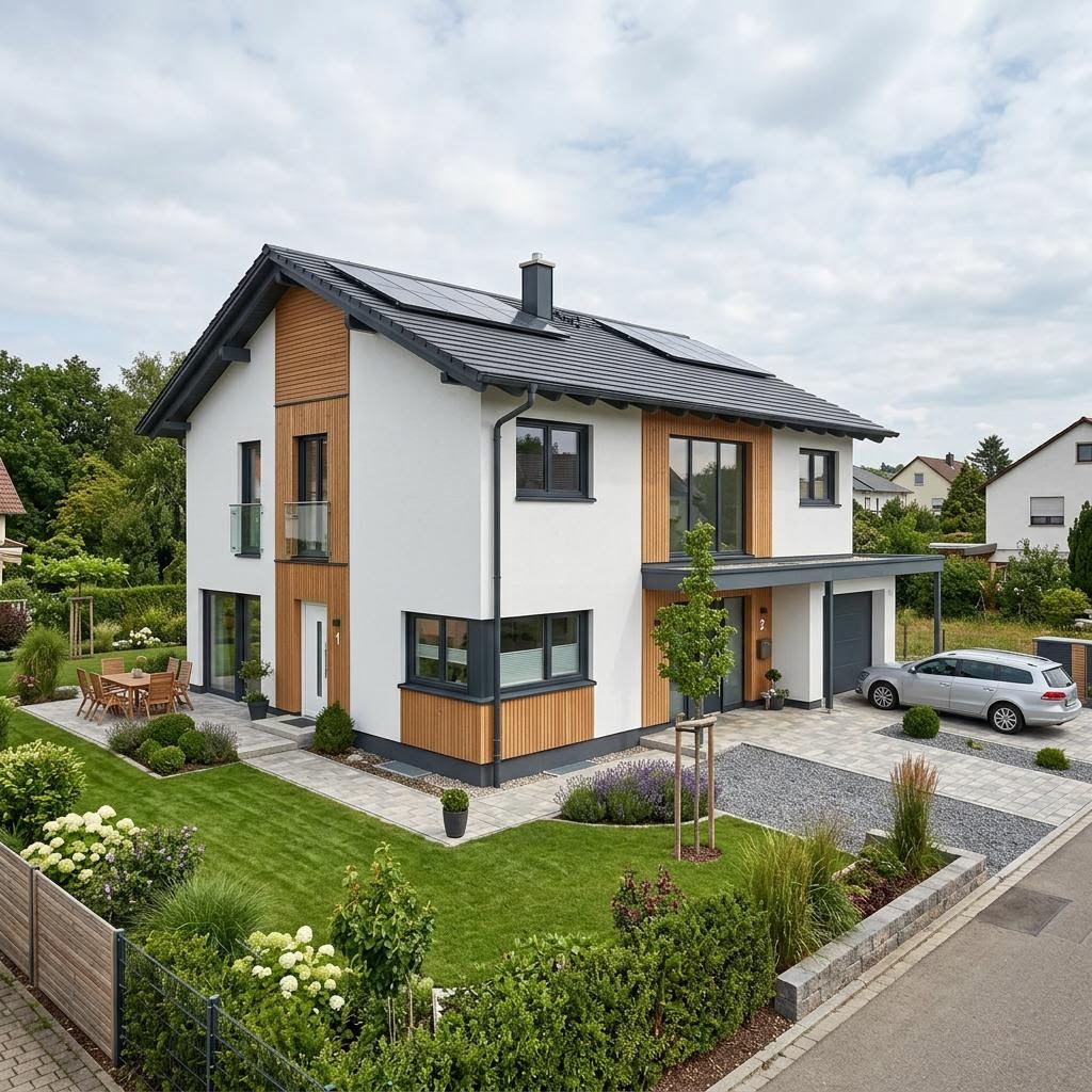Zweifamilienhaus Sunshine 322 Zweifamilienhaus von WeberHaus — Holztafelbau mit 164 m²